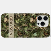 Coques Case-Mate iPhone Pine and Leaves Camouflage Personalized (Verso (horizontal))