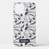 Coques Case-Mate iPhone Pine Cones & Pine Needles Aquarelles Motif (Verso)