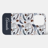 Coques Case-Mate iPhone Pine Cones & Pine Needles Aquarelles Motif (Verso (horizontal))
