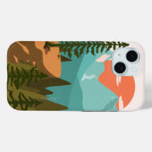 Coques Case-Mate iPhone Pine Forest, Mountains et Sunrise (Verso (horizontal))
