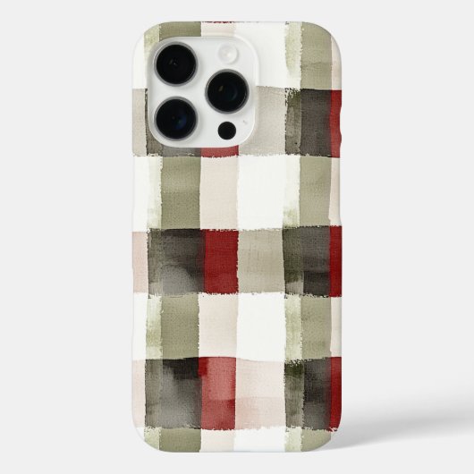 Coques Case-Mate iPhone Pine Vert ivoire Rouge rayures (Verso)