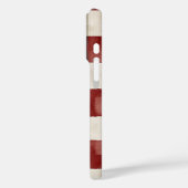 Coques Case-Mate iPhone Pine Vert ivoire Rouge rayures (Verso / Gauche)