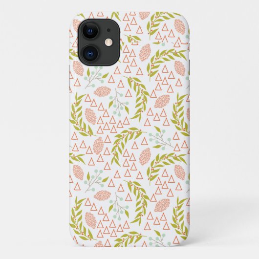 Coques Case-Mate iPhone Pinecones & Triangle Design (Dos)