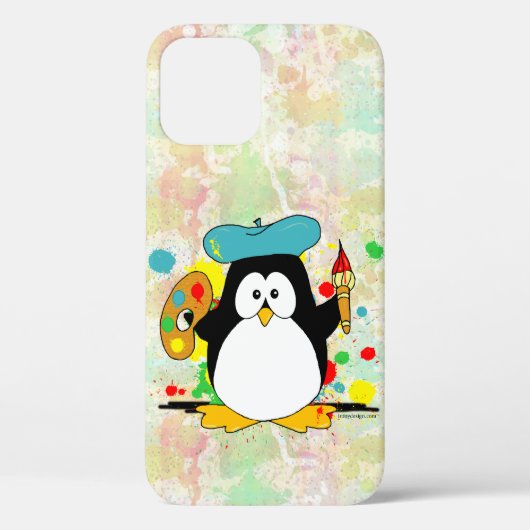 Coques Case-Mate iPhone Pingouin artistique (Verso)