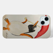 Coques Case-Mate iPhone Pingouin avec parapluie (Verso (horizontal))