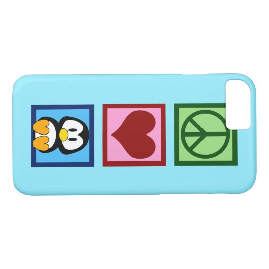 Coques Case-Mate iPhone Pingouin bleu (Dos (Horizontal))