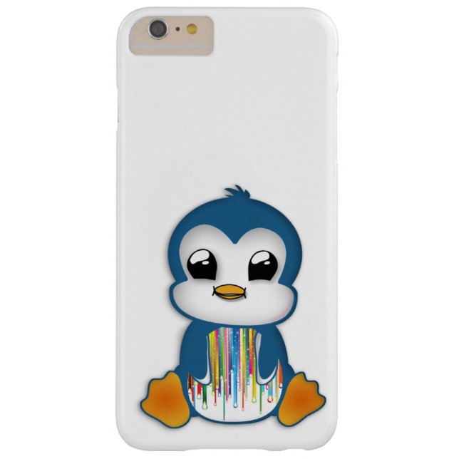 Coques Case-Mate iPhone Pingouin bleu orange mignon (Dos)