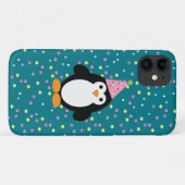 Coques Case-Mate iPhone Pingouin de la fête (Dos (Horizontal))