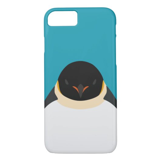 Coques Case-Mate iPhone Pingouin d'empereur - illustration d'oiseau (Dos)