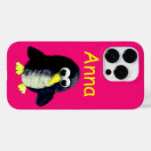 Coques Case-Mate iPhone Pingouin drôle, personnalisé (Verso (horizontal))