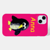 Coques Case-Mate iPhone Pingouin drôle, personnalisé (Verso (horizontal))