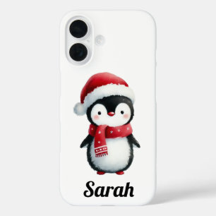 Coques iPhone 16 Pingouin festif en Gay