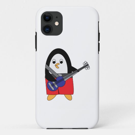 Coques Case-Mate iPhone Pingouin Jouer basse électrique (Dos)