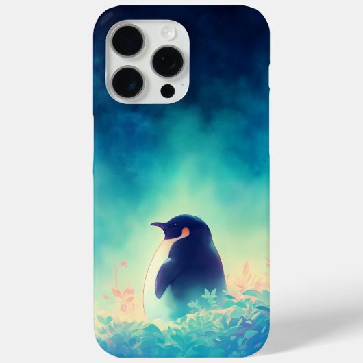 Coques Case-Mate iPhone Pingouin sous le ciel sombre (Verso)