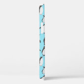 Coques Case-Mate iPhone Pingouins dans le motif de neige (Verso / Droite)