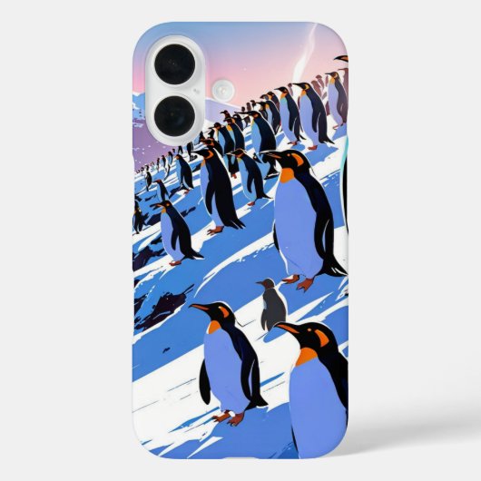 Coques Case-Mate iPhone Pingouins d'hiver (Verso)
