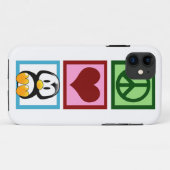 Coques Case-Mate iPhone Pingouins Peace Love (Dos (Horizontal))