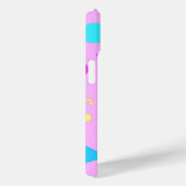 Coques Case-Mate iPhone Pink 80s Memphis Geometric Pattern (Verso / Droite)