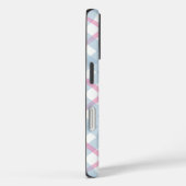 Coques Case-Mate iPhone Pink and Blue Plaid Personalized Name (Verso / Droite)