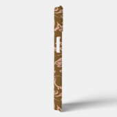 Coques Case-Mate iPhone Pink and Brown Floral (Verso / Droite)