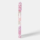 Coques Case-Mate iPhone Pink and Brown Floral (Verso / Droite)