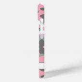Coques Case-Mate iPhone Pink and Gray Camouflage Personalized (Verso / Gauche)