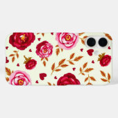 Coques Case-Mate iPhone Pink and Red Roses (Verso (horizontal))