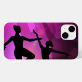 Coques Case-Mate iPhone Pink Ballet Dancer Silhouette Laptop Sleeve (Verso (horizontal))
