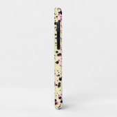 Coques Case-Mate iPhone Pink & Black Polka Dot Glam Pattern (Dos/Gauche)