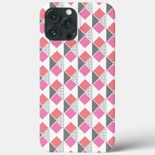 Case-Mate iPhone Case pink & black triangle pattern aesthetic
