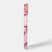 Coques Case-Mate iPhone Pink blanc fleurs nom (Verso / Droite)
