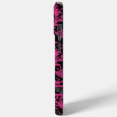 Coques Case-Mate iPhone Pink Blanc Noir Personnalisé Damask iPhone (Verso / Gauche)