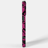 Coques Case-Mate iPhone Pink Blanc Noir Personnalisé Damask iPhone (Verso / Droite)