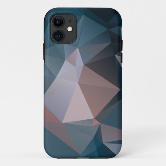 Coques Case-Mate iPhone Pink Blue Abstrait Pyramid Motif Coque-Mate iPhone (Dos)