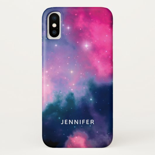 Coques Case-Mate iPhone Pink & Blue Galaxy & Stars Abstract (Dos)