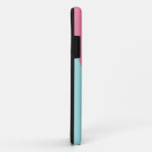 Coques Case-Mate iPhone Pink blush sky blue modern abstract geometry (Dos/Droite)