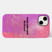 Coques Case-Mate iPhone Pink Boho minimalist Ephemera (Verso (horizontal))