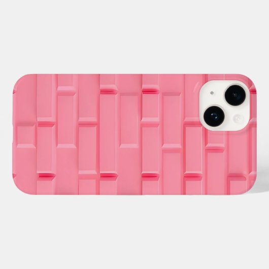 Coques Case-Mate iPhone Pink Brick Wall iPhone Case Feminine Style (Verso (horizontal))