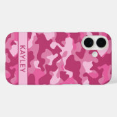 Coques Case-Mate iPhone Pink Camouflage Personalized (Verso (horizontal))