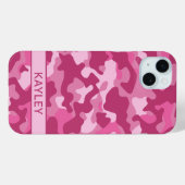 Coques Case-Mate iPhone Pink Camouflage Personalized (Verso (horizontal))