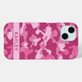Coques Case-Mate iPhone Pink Camouflage Personalized (Verso (horizontal))