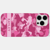Coques Case-Mate iPhone Pink Camouflage Personalized (Verso (horizontal))