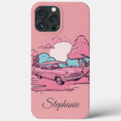 Coques Case-Mate iPhone Pink Car Sunset Boss Lady Girlfriend Cadeau (Verso)