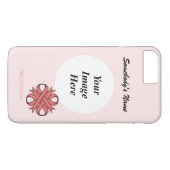 Coques Case-Mate iPhone Pink Clover Ribbon (Dos (Horizontal))