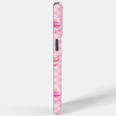 Coques Case-Mate iPhone Pink Coquette Bow Checboard (Verso / Droite)
