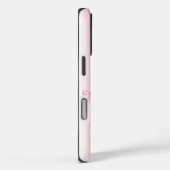 Coques Case-Mate iPhone Pink Coquette Bow Stripes iPhone 16 Pro Case. (Verso / Droite)