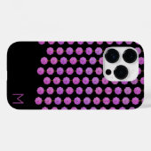 Coques Case-Mate iPhone Pink Crystal Strands Monogramme Téléphone Case (Verso (horizontal))
