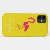 Coques Case-Mate iPhone Pink flamingo pop art unique (Dos (Horizontal))