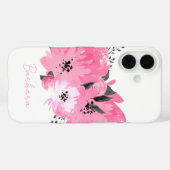 Coques Case-Mate iPhone Pink Floral (Verso (horizontal))