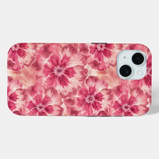 Coques Case-Mate iPhone Pink Floral Coquette (Verso (horizontal))
